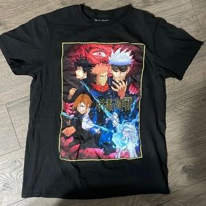 Juttistso Kaisen black anime tee shirt